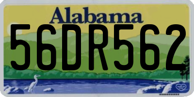AL license plate 56DR562