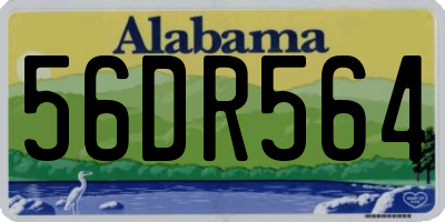 AL license plate 56DR564