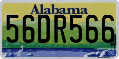 AL license plate 56DR566