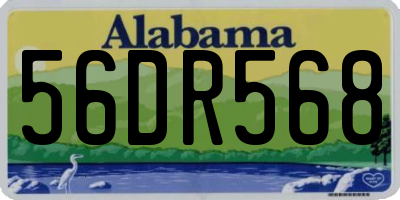AL license plate 56DR568