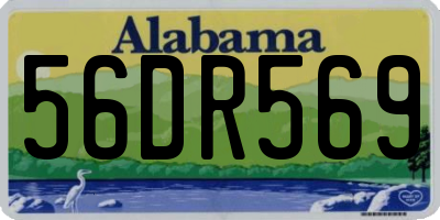 AL license plate 56DR569