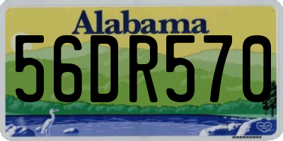 AL license plate 56DR570