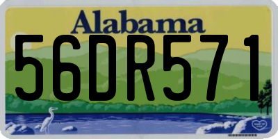AL license plate 56DR571