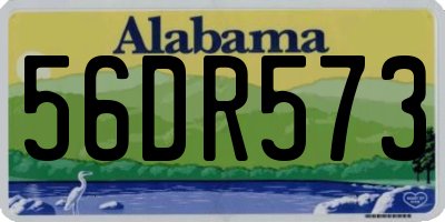 AL license plate 56DR573