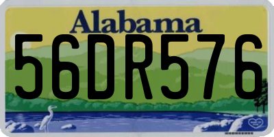 AL license plate 56DR576
