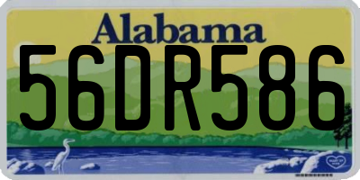 AL license plate 56DR586