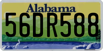 AL license plate 56DR588