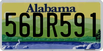 AL license plate 56DR591