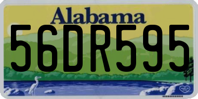 AL license plate 56DR595