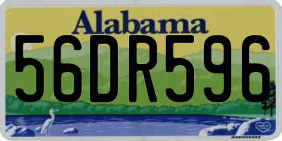 AL license plate 56DR596