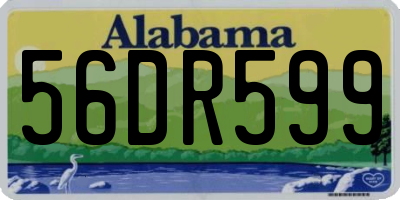 AL license plate 56DR599