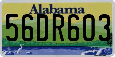 AL license plate 56DR603