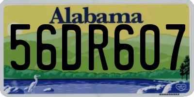 AL license plate 56DR607