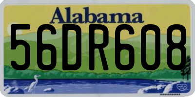 AL license plate 56DR608