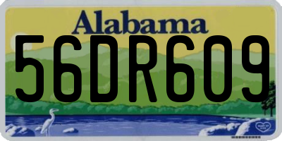 AL license plate 56DR609