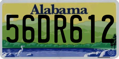 AL license plate 56DR612