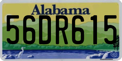 AL license plate 56DR615