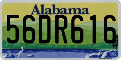 AL license plate 56DR616