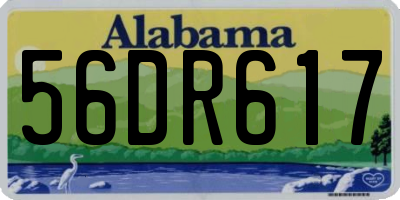 AL license plate 56DR617