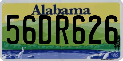 AL license plate 56DR626