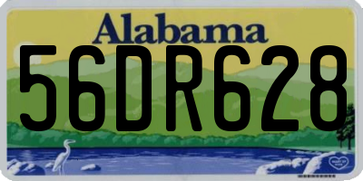AL license plate 56DR628