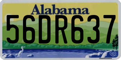 AL license plate 56DR637