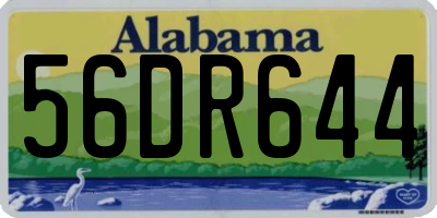 AL license plate 56DR644