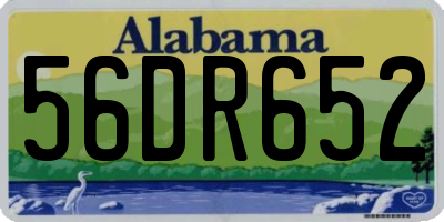 AL license plate 56DR652