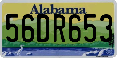 AL license plate 56DR653