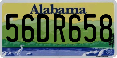 AL license plate 56DR658