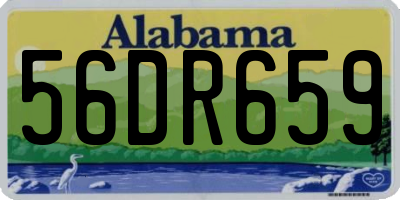 AL license plate 56DR659