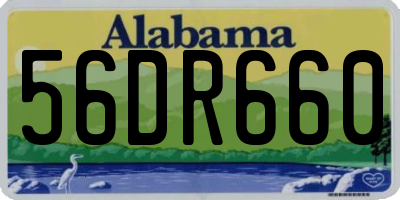 AL license plate 56DR660