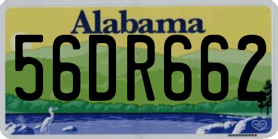 AL license plate 56DR662