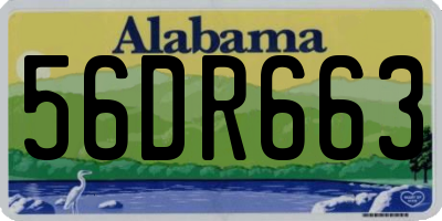 AL license plate 56DR663