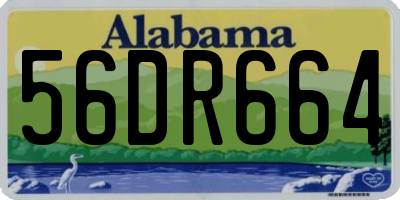 AL license plate 56DR664