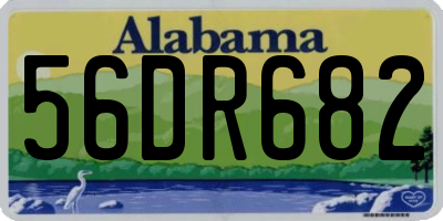 AL license plate 56DR682