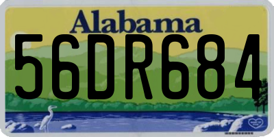 AL license plate 56DR684