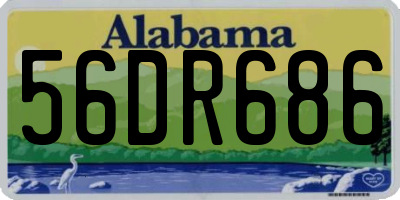 AL license plate 56DR686