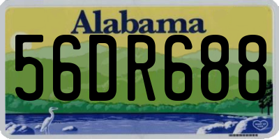 AL license plate 56DR688