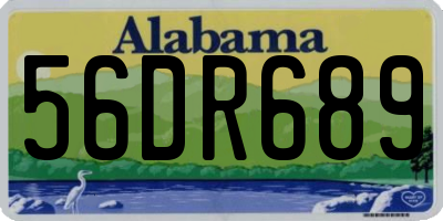 AL license plate 56DR689