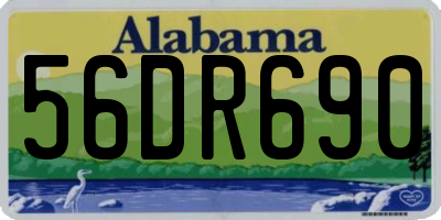 AL license plate 56DR690