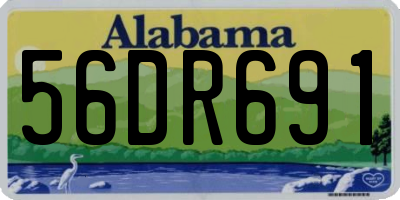AL license plate 56DR691
