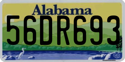 AL license plate 56DR693