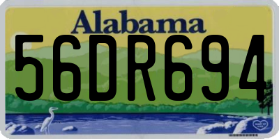 AL license plate 56DR694