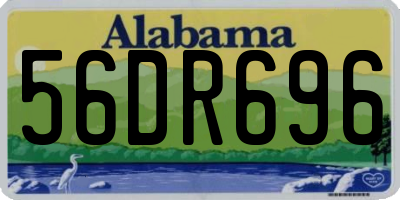AL license plate 56DR696