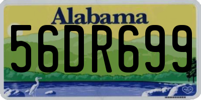 AL license plate 56DR699
