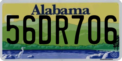 AL license plate 56DR706