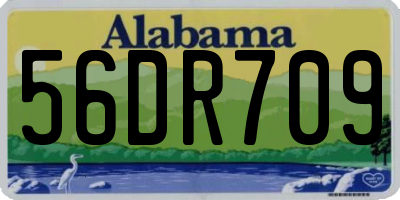 AL license plate 56DR709