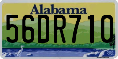 AL license plate 56DR710