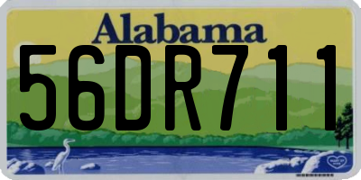 AL license plate 56DR711